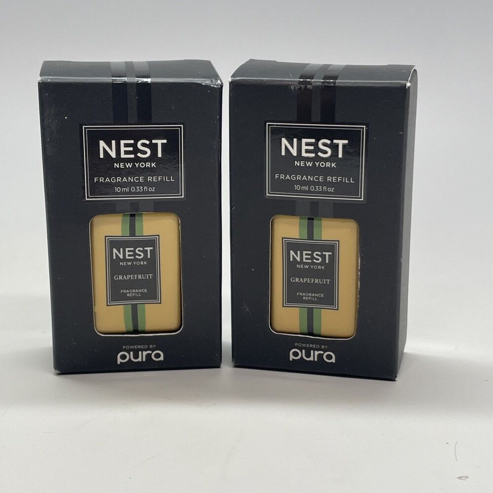 Pura Diffuser Fragrance Refill NEST Grapefruit- Lot Of 2 -0.33oz Each